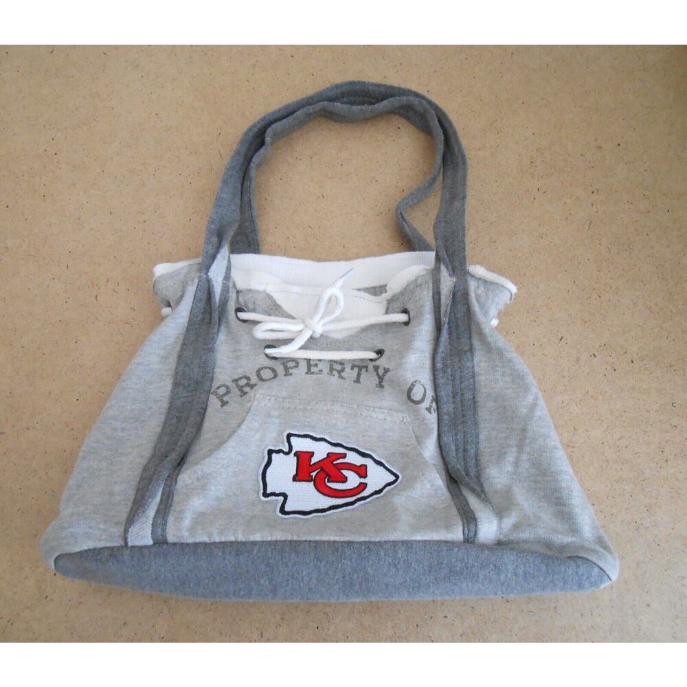 Little Earth Productions Gray Property of KC Hoodie Purse Magnetic Closure